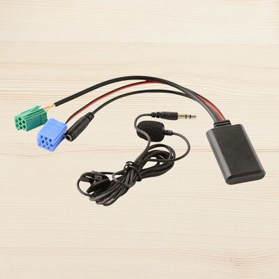 Audio Cable Adapter with MIC Car Bluetooth-Compatible