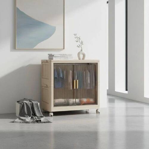 Foldable Storage Cabinet Portable Folding Storage Cabinet
