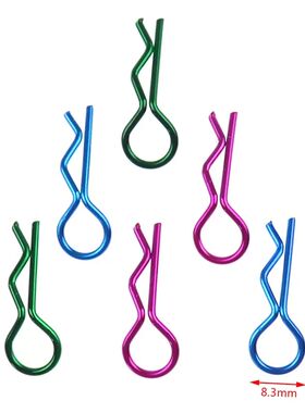 10pcs Stainless Steel Body Clips R Pin Shell for Redcat HSP