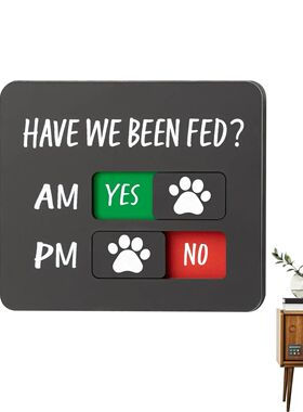 Dog Feeding Reminder Sign With Magnet, Pet Food T racker