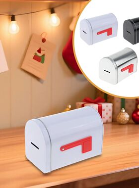 Metal Letter Box Vintage Style Parcel Mailbox with Lid for