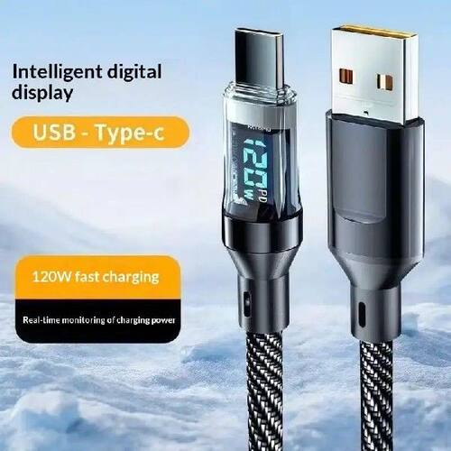@ 120W USB Type C Cable Fast Charging USB C Charger Cord