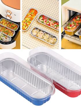 10Pcs Mini Loaf Baking Pans With Lids Rectangle Aluminum