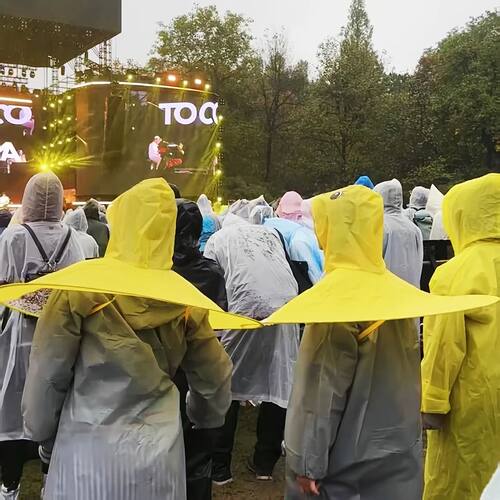 Cute Duck Umbrella Cap Open & Close Design, Yellow Duckling