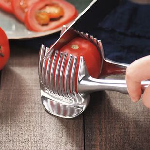 Handheld Kitchen Steel Tomato Lemon Slicer Orange Stainless
