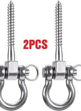 2 Sets Antirust 304 Stainless Steel Screw Bracket 180°