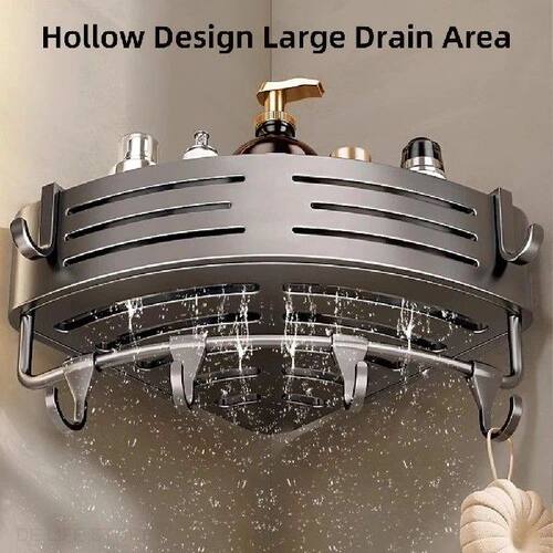 1/2Corner Shower Rack Premium Space Saving Practical Easy