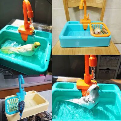 Parrot Bird Bathtub Shower Basin - Bath Cage Bowl for