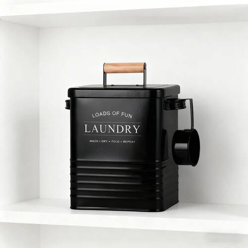 Washing powder container, suitable for laundry room,