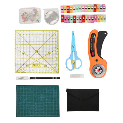 Fabric Cutter Set Cloth Cutting Tool Kit with Cutting Mat