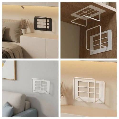 No-Drill Router Storage Rack Wall Mount Holder Modem Style