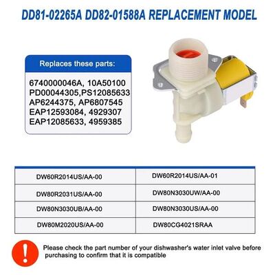 Utility Design DD81-02265A DD82-01588A Dishwasher Water