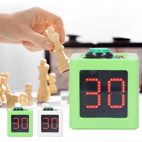 Cube Timer 1.4in 4 Sided Digital Shot Countdown Stopwatch