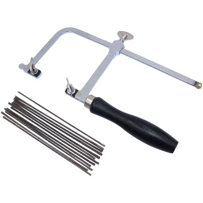 Jeweler's Saw Frame Adjustable with 144 Blades Professional