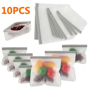 Storage Freezer 10Pcs Food Thick Seal Extra Sealing Bags