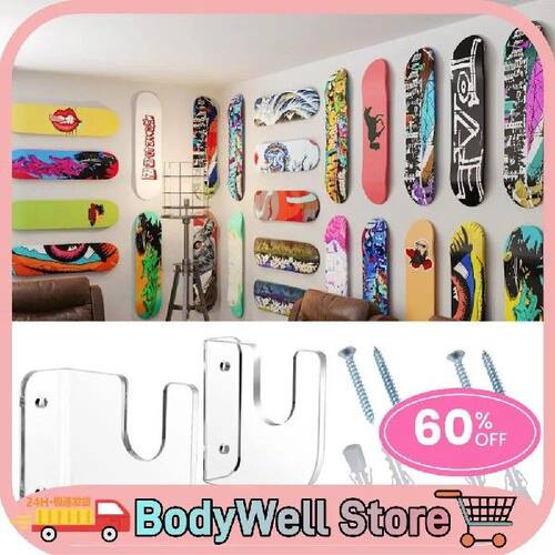 2pcs Skateboard Storage Bracket Acrylic Scooter Display