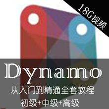 Dynamo全套是教程桥梁隧道、建筑与revit、civil3d交互中英文教程