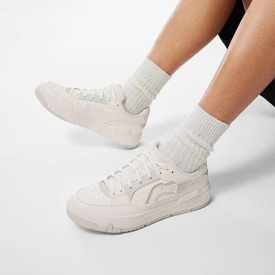 李宁小白鞋情侣款网面透气休闲鞋