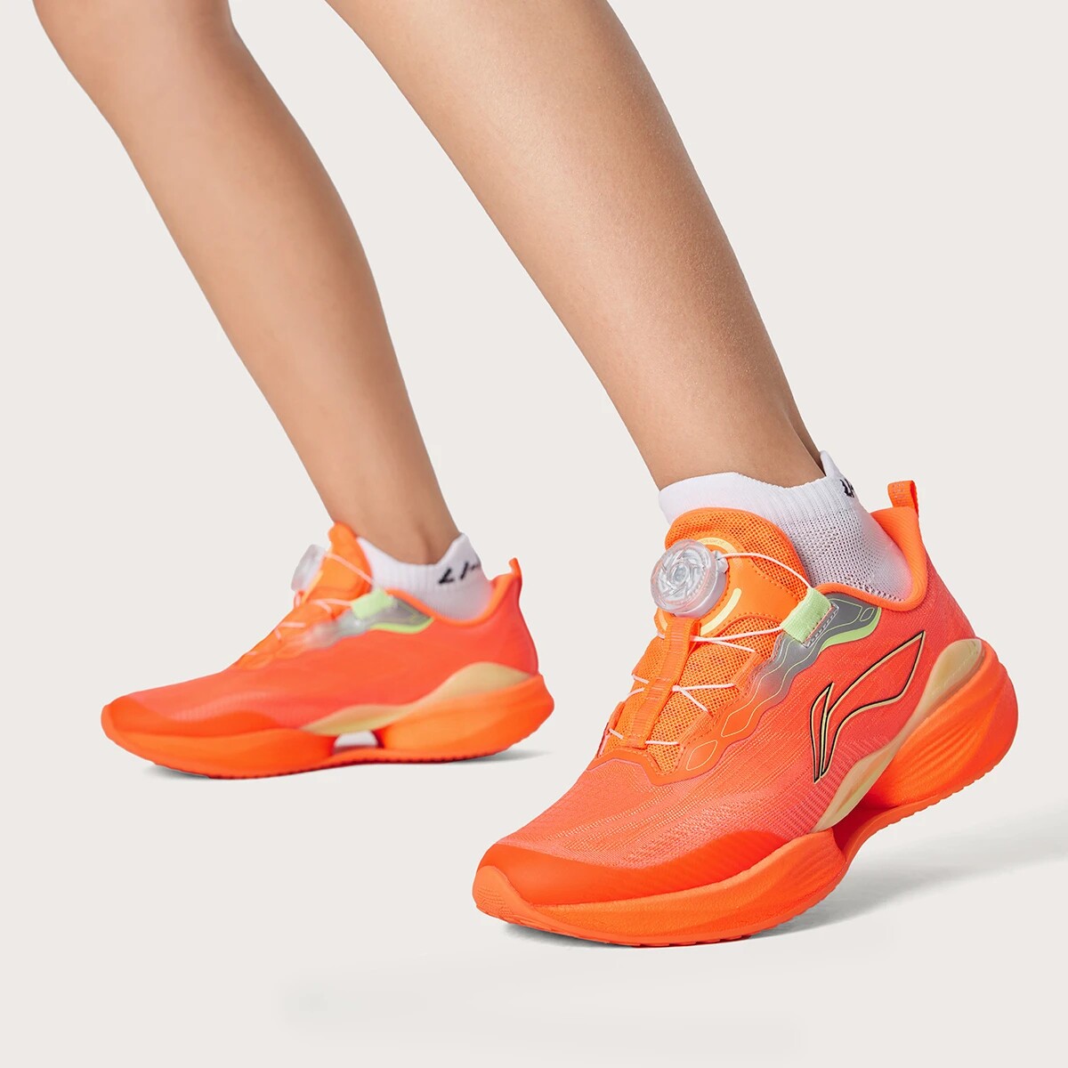 李宁超轻22跑步鞋男女大童春夏季网面透气减震回弹运动鞋YKFW144