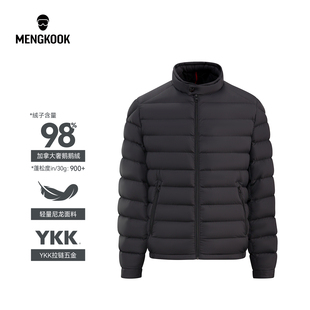 MENGKOOK加拿大进口98鹅绒服冬季 立领轻薄羽绒服外套9302 男女同款