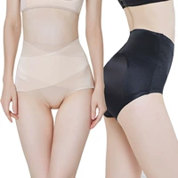 Quần bụng sau sinh corset cơ thể định hình quần hông thoáng khí bụng bụng đồ lót quần eo không có quần skinny - Quần cơ thể quần lót ren