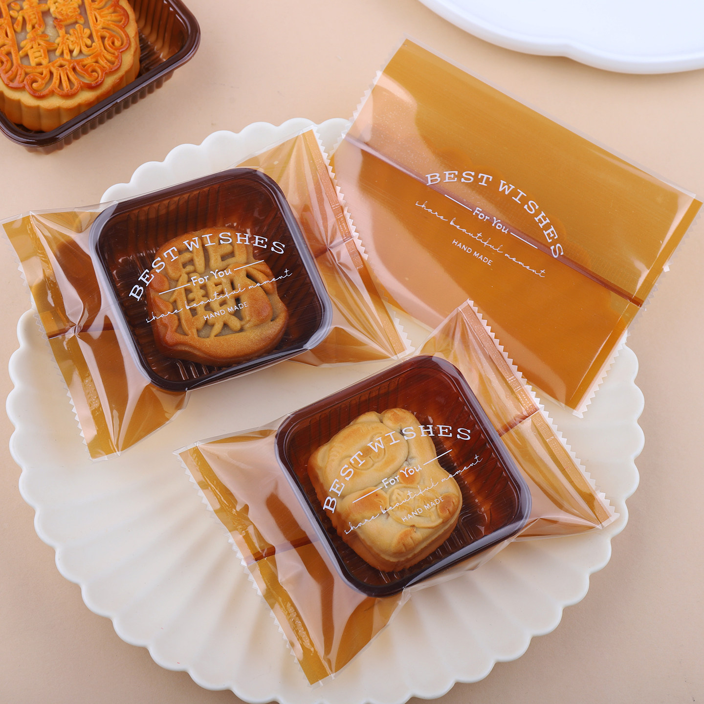 2026新款加厚月饼包装袋机封带托