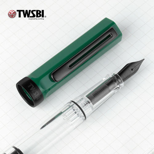 TWSBI三文堂ECO黑钛版活塞上墨钢笔大容量书法钢笔商务送礼办公