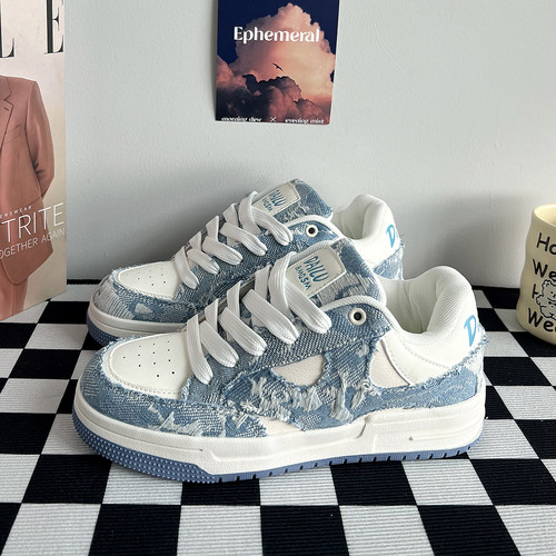 冬天鞋子男鞋百搭潮鞋板鞋美式 新款厚底面包鞋增高情侣休闲鞋女