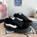 百搭增高 冬季 新款 黑色鞋 潮流帆布鞋 休闲板鞋 情侣面包鞋 女 子男鞋