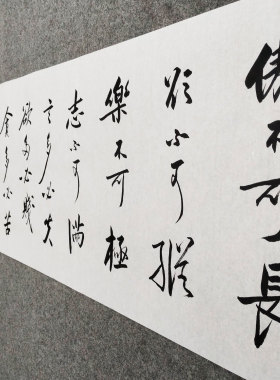 文脉书画书法纯手写励志挂画装裱