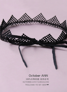 宽1.9CM绑带蕾丝锁骨项链黑色可盐可甜时尚炸街脖饰原创新品现货