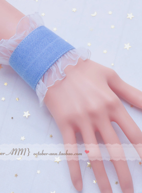 雪纱花边布艺装饰品宽手链包邮