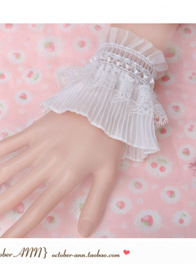 黑白色蕾丝韩版手环