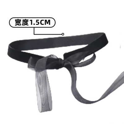 丝绒颈带项圈系带款式