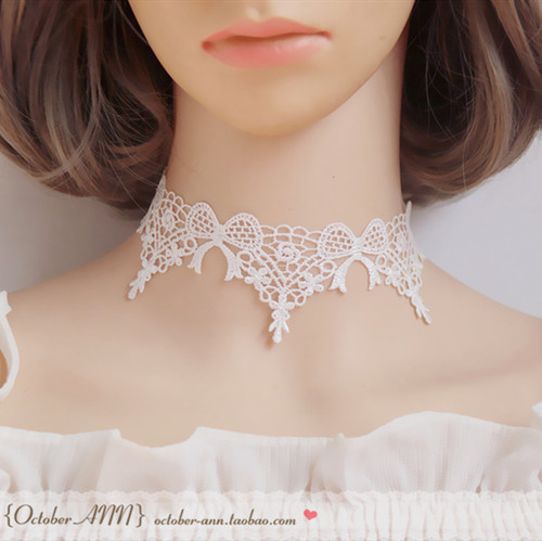 绑带锁骨链颈花脖子装饰品