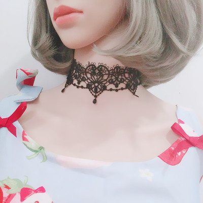 女防过敏原创蕾丝系带欧美颈项圈
