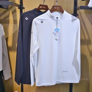 红一号半拉链立领长袖50086打底衫2025春季新款速干男士舒适版T恤