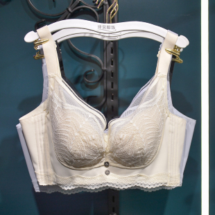 浅唇Q5069 女士内衣软钢圈甜美风聚拢上托文胸 ABC杯性感蕾丝薄款