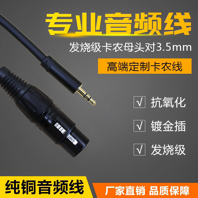 卡农母转3.5mm话筒线传输稳定