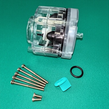 555透明气泵壳改为2717无刷电机马达充氧打氧泵电机轴径3.0mm专用