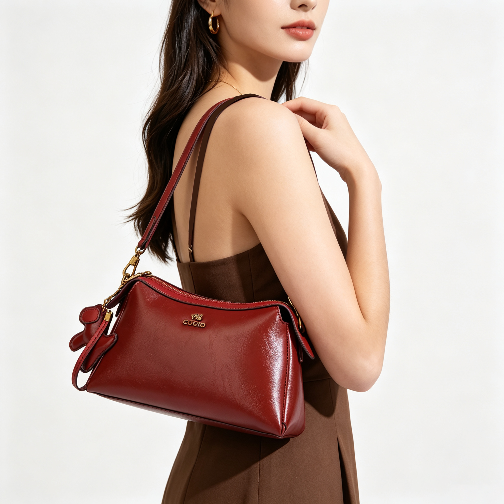 轻奢新娘腋下包包女2026新款高级感时尚女士枕头包软皮单肩斜挎包