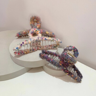 外贸韩国发饰文艺风发抓鲨鱼夹