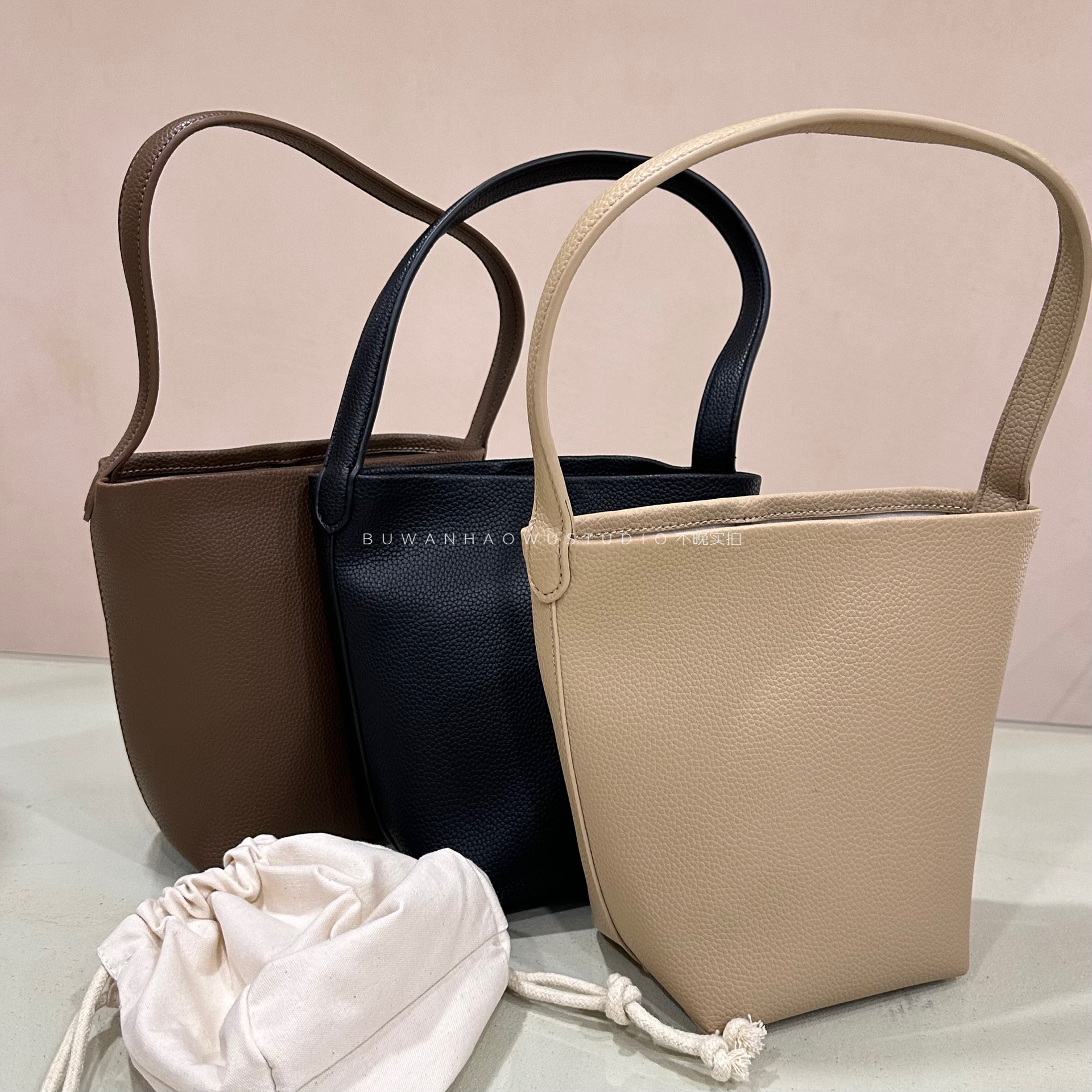 把期待值往高里放！同款托特小号精致牛水桶包字母学生手拎包平替