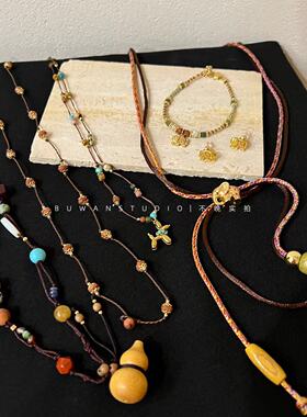 复古民族风新中式项链手链毛衣链