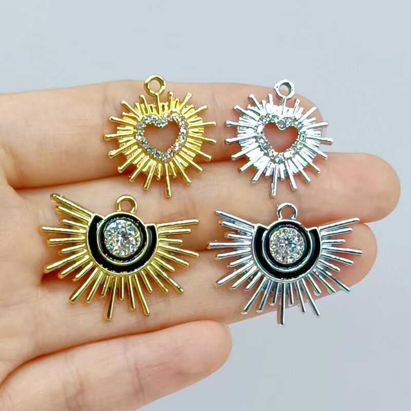 恶魔之眼手链项链配件土耳其眼睛铜镶锆石耳环diy饰品吊坠