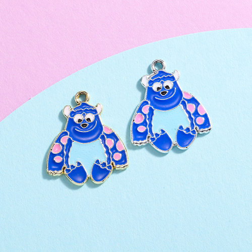 小熊挂件配饰滴油吊坠卡通合金配件系列DIY头绳手链项链服饰包包