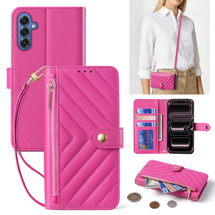 适用三星A36手机壳A37拉链零钱卡包A56保护硅胶套A16斜挎挂绳galaxyA26全包防摔软壳samsunga17可背带a57新款