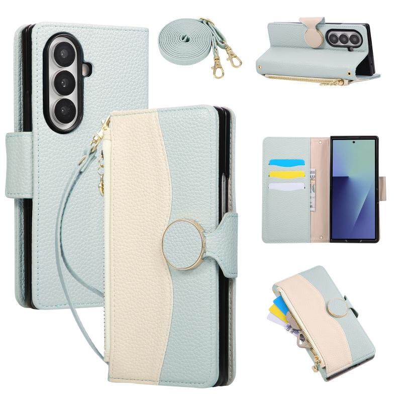 三星Zfold7手机壳新款拼接撞色