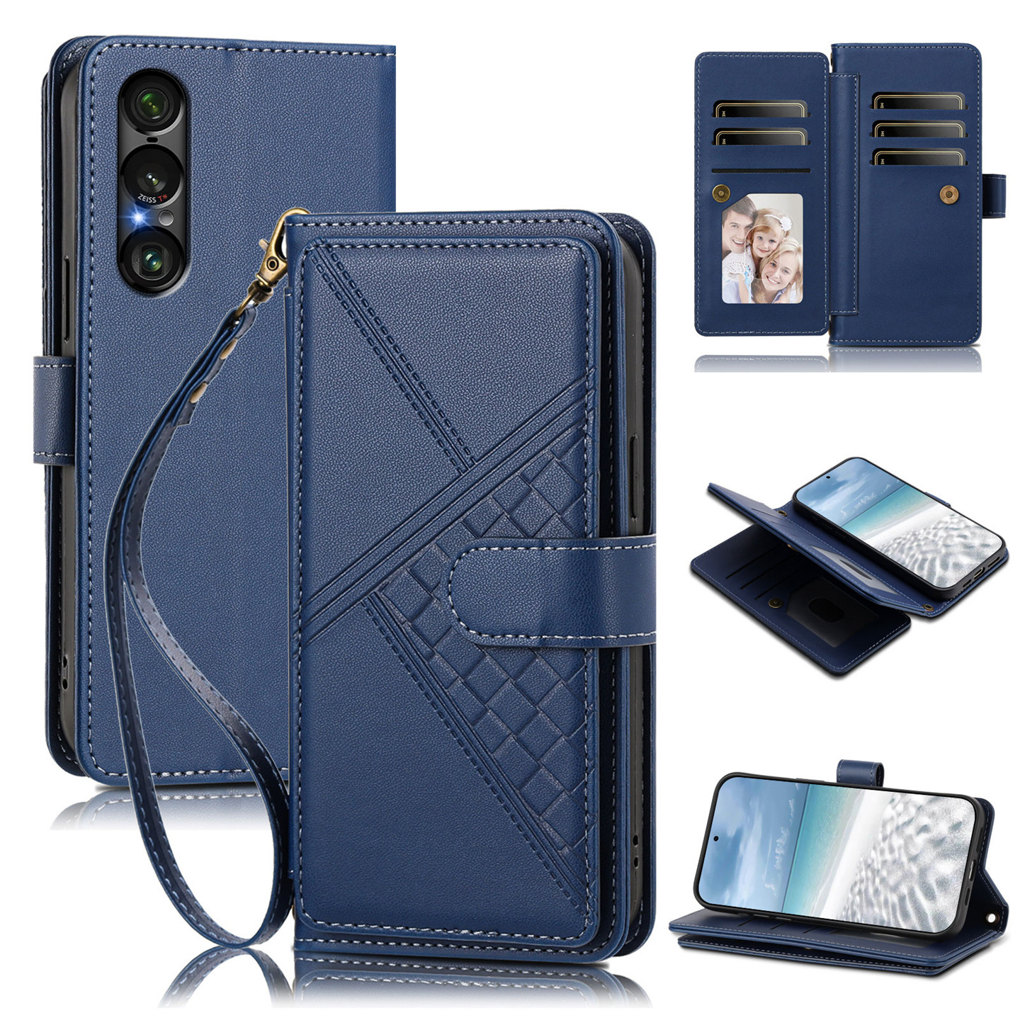 适用索尼Xperia1VII手机壳xperia10v/1v/5V防摔软保护套SonyXperia1VI/5VI翻盖插卡皮套Xperia10III新款外壳