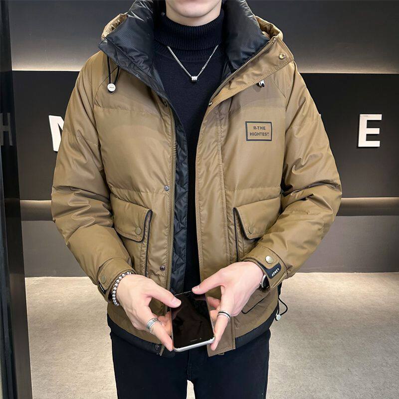新款羽绒服男士立领加厚鸭绒外套